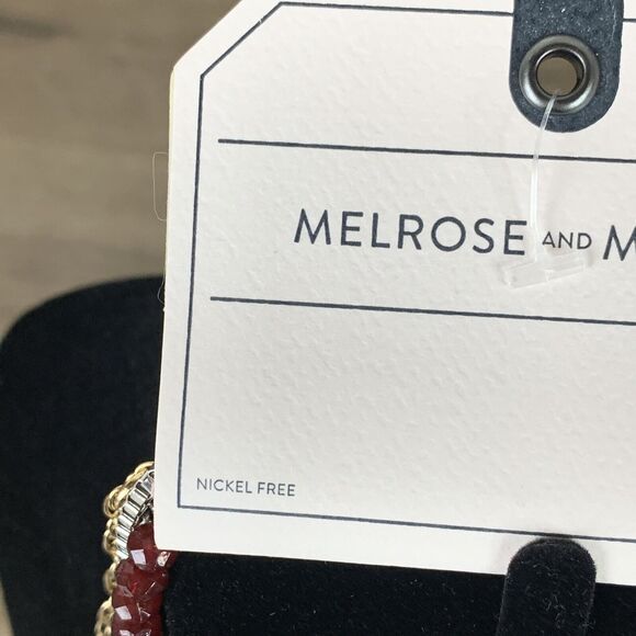 Melrose and Market Multi-Layer Long Necklace Set Miraculous Heart Pendant Charm - Picture 9 of 10